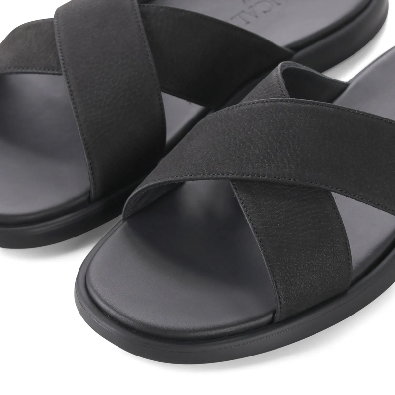 Doucal's Schnürschuhe Sandalen aus Leder schwarz(Image 3)