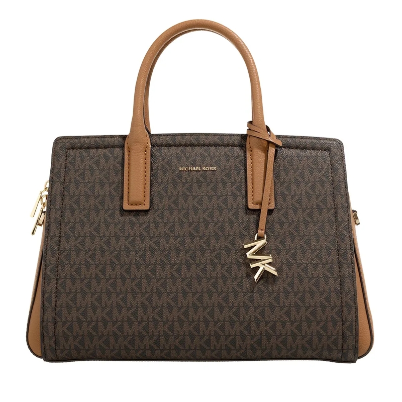 MICHAEL Michael Kors Tote Md Satchel Brn/acorn