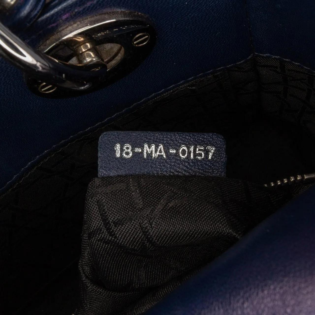 Thumbnail - Christian Dior Hobo Bags - 2017 Small Lambskin Cannage MyABCDior Lady Dior - Gr. unisize - in Blau - für Damen