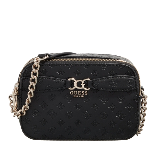 Guess Arlena Logo Camera Crossbody Black Logo Sac pour appareil photo