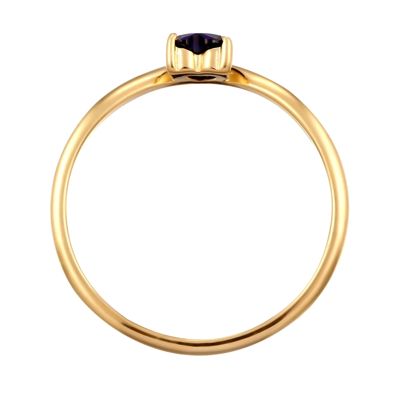 Elli Ring Ring Herz Saphir Lab Grown Diamond Weiß (0.008 ct) gold(Image 3)