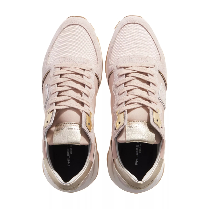 スニーカー Tropez Haute Low Sneakers - Philippe Model - Leather - Pink Philippe Model Tropez Haute Low Woman Mondial Rose | Low-Top