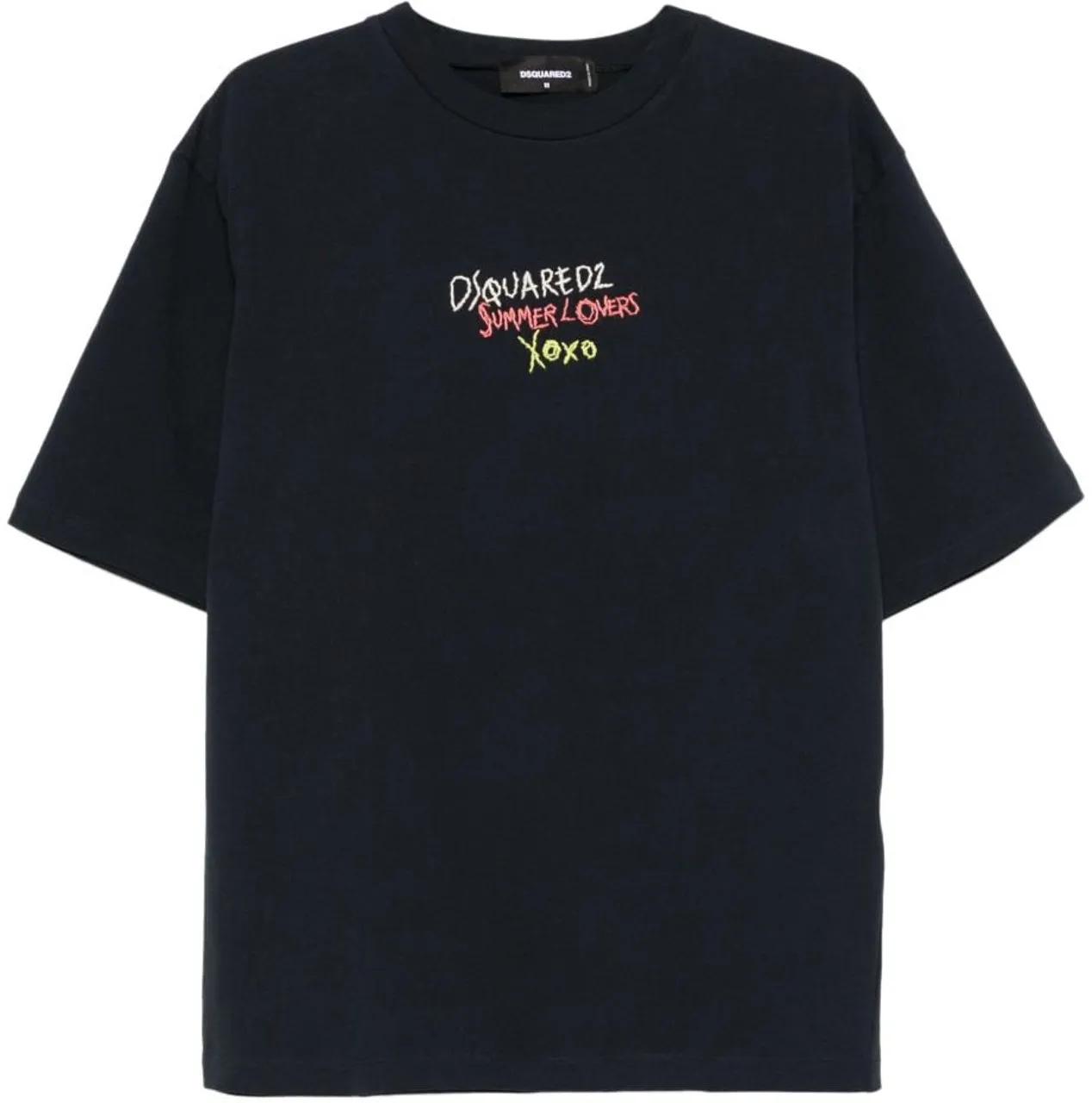 Thumbnail - Dsquared2 - T-Shirts And Polos Blue - Größe S - blue