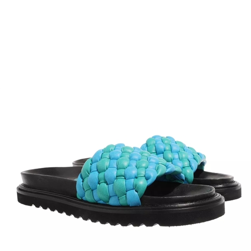 Samsøe Samsøe Mora Sandal Tile Blue Multi Slip-in skor