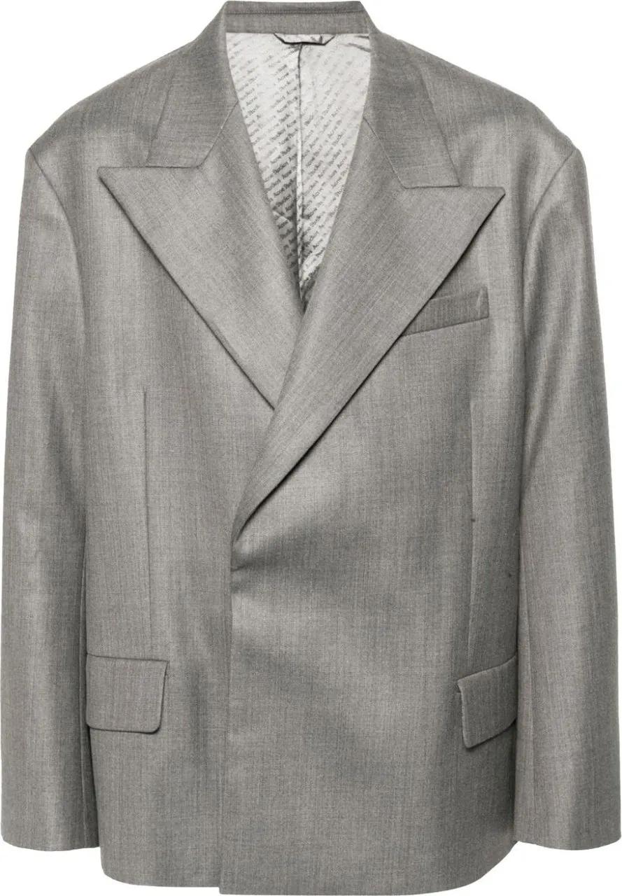 Thumbnail - Acne Studios - Suit Jacket Vintage Grey Melange - Größe 50 - grau