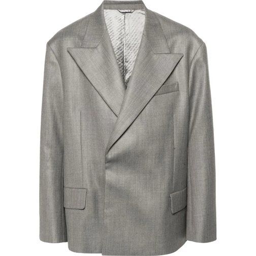 Acne Studios Daunenjacken Suit Jacket Vintage Grey Melange grau