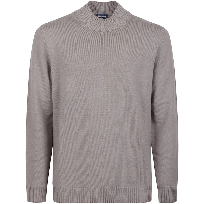 Drumohr  High Neck Sweater White weiß