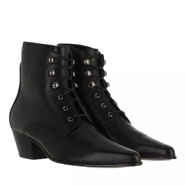 Saint Laurent Susan Boots Black Laarzen met vetersluiting