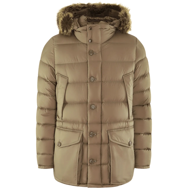 Moncler Daunenjacke Heren Clunye Short Parka beige