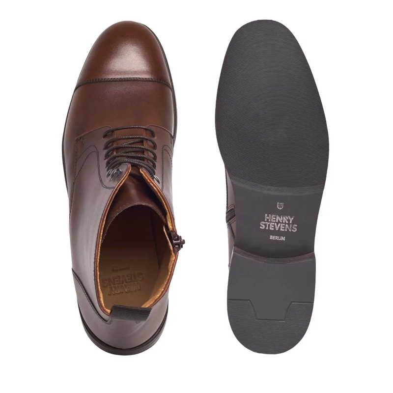 Henry Stevens Laarzen Schnürboots Winston CDB2 mittel-braun(Image 4)