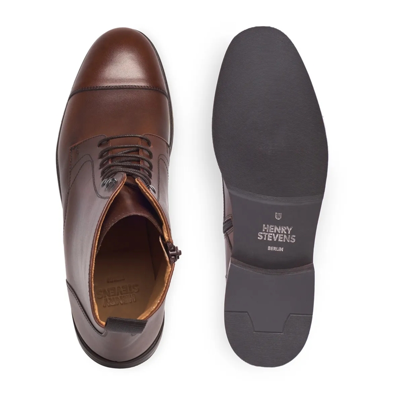 Henry Stevens Bottes Schnürboots Winston CDB2 mittel-braun(Image 4)