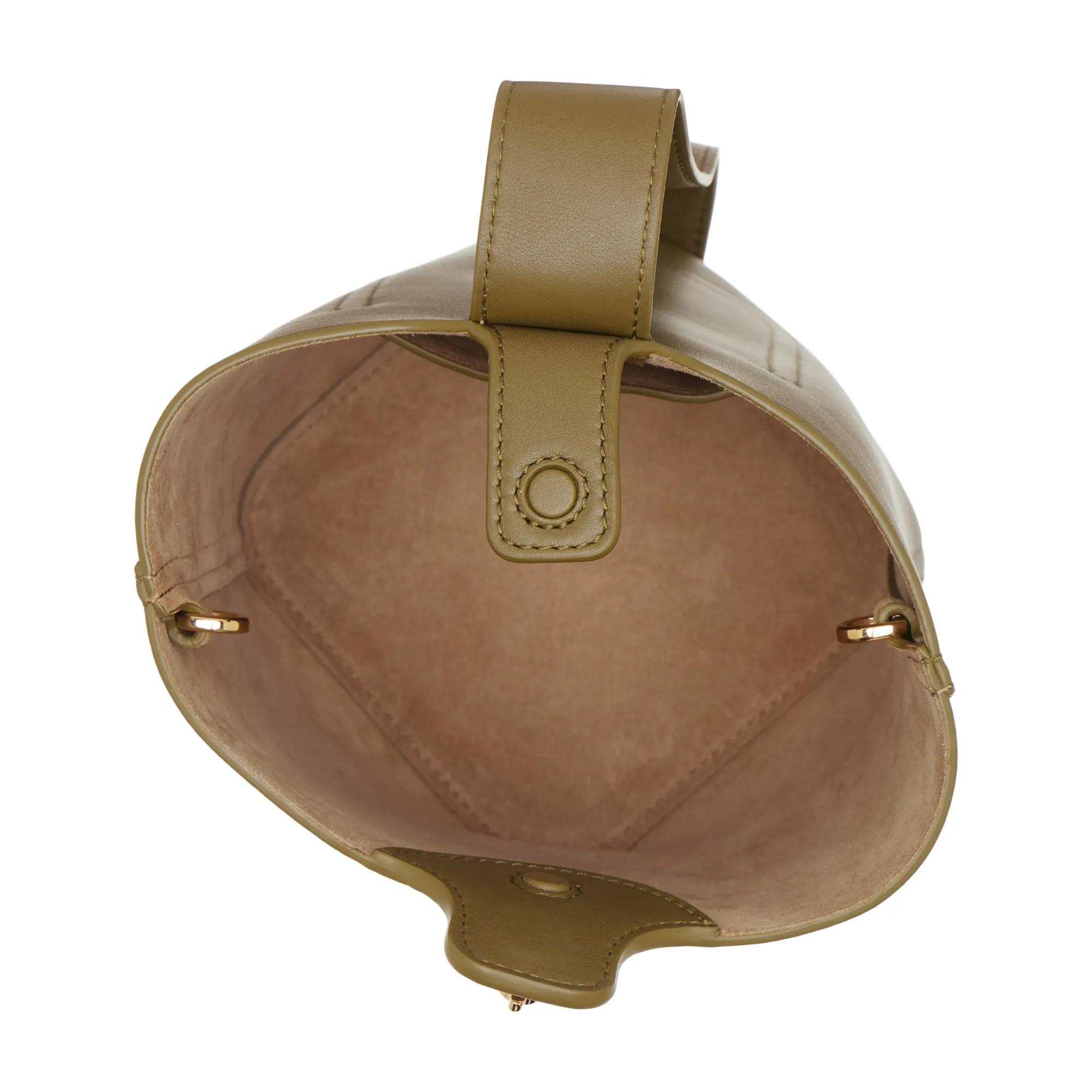 Loewe Bucket bags Mini Pebble Bucket Leather Bag in groen