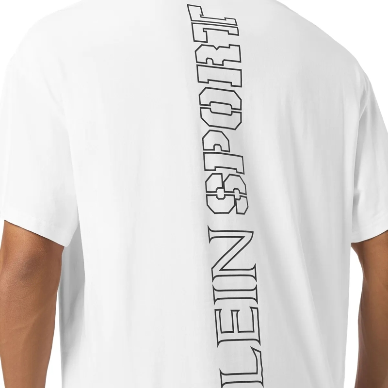 Plein Sport T-Shirt T-Shirt Rundhalsausschnitt Ss Scratch weiss(Image 5)