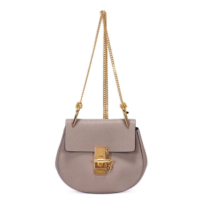 Chloé Crossbody Bag Drew Chain grau