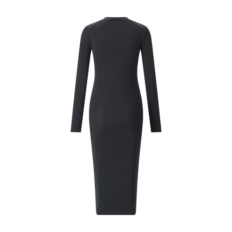 FEAR OF GOD Maxikleid Midikleid mit langen Ärmeln schwarz(Image 3)