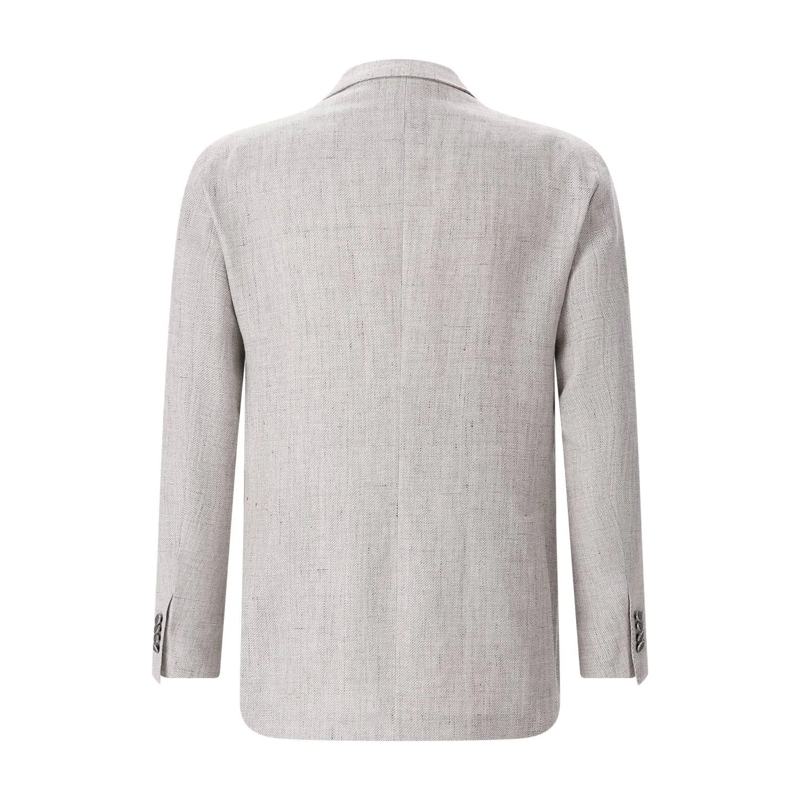 Tagliatore Veste de costume Sakko aus Schurwolle & Leinen beige(Image 2)
