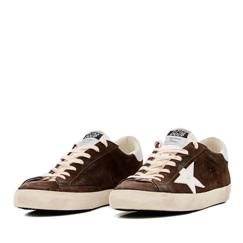 Golden Goose Low-Top Sneaker - Super-Star Classic With List Suede Upper Leather S - Gr. 39 (EU) - in Braun - für Damen