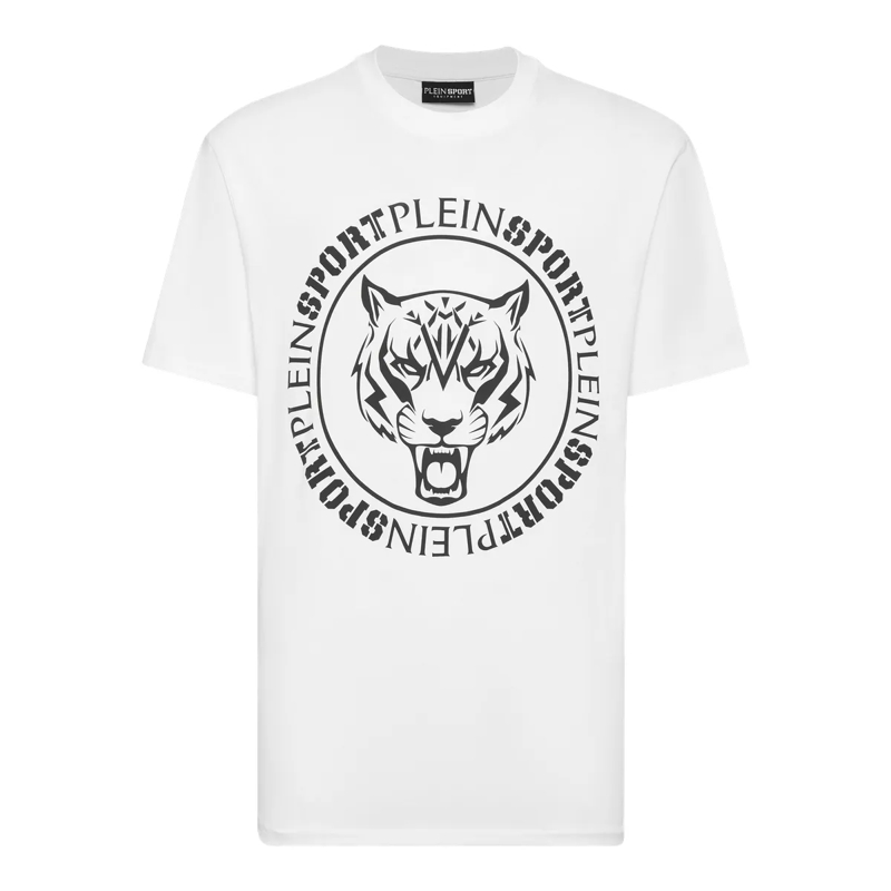 Plein Sport T-Shirt T-Shirt Tiger weiss