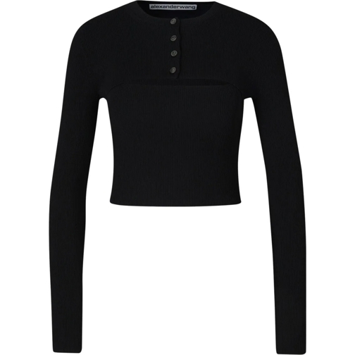 Alexander Wang Sweatshirts Double Layer Top mehrfarbig