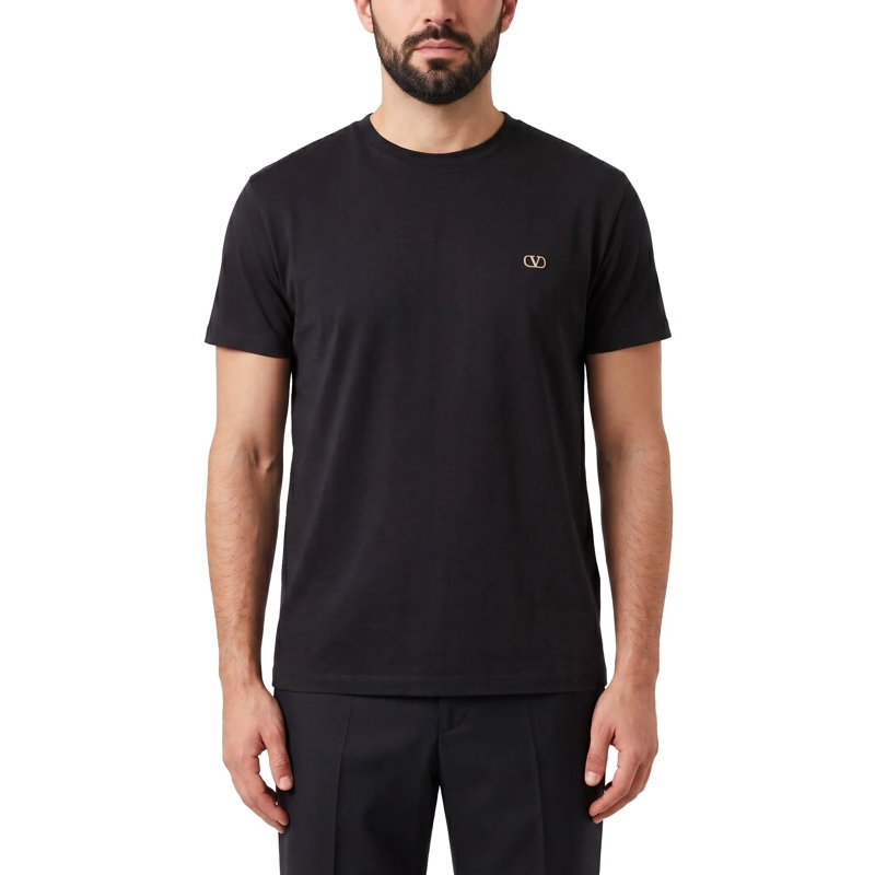Valentino Garavani T-Shirt T-Shirt aus Baumwolle dunkelblau(Image 6)