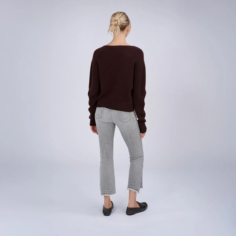 True Religion  - Lamgarm- Gerader Schnitt- Rippbünchen an den Ä braun(Image 4)