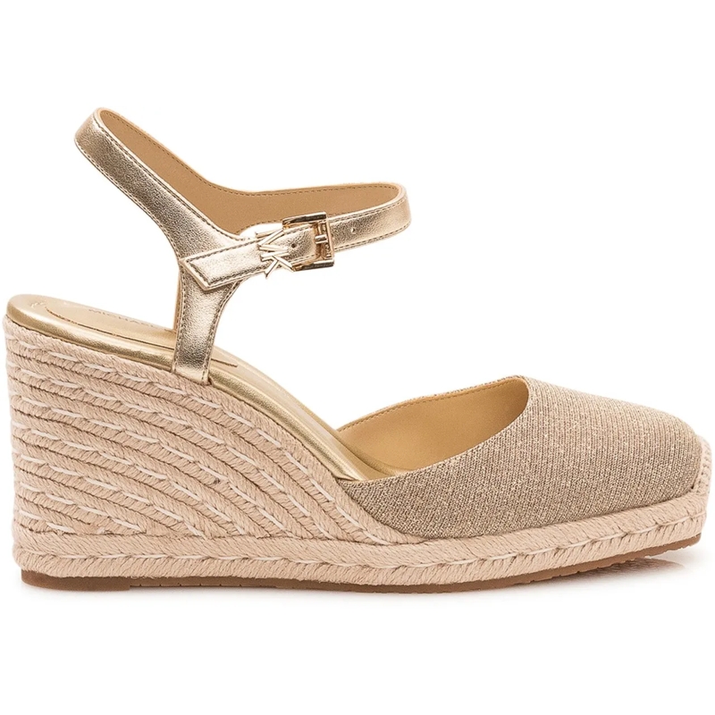 MICHAEL Michael Kors Espadrilles Sandali Kenzie con Zeppa e Cinturino beige