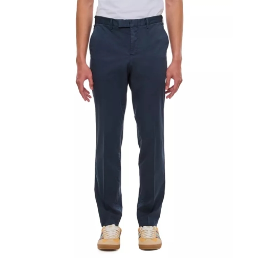 Pt01 Cotton Trousers Blue 