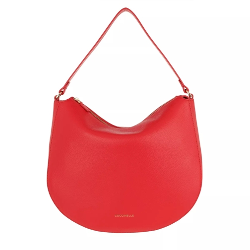 Coccinelle Dione Hobo Bag Polish Red Hobo Bag