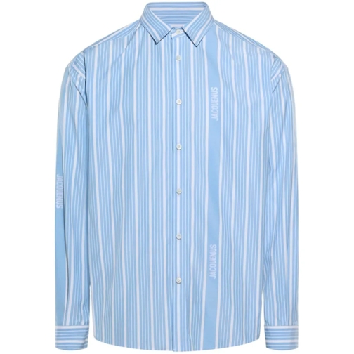 Jacquemus Hemden Light Blue Vertical Stripes Shirt Blue