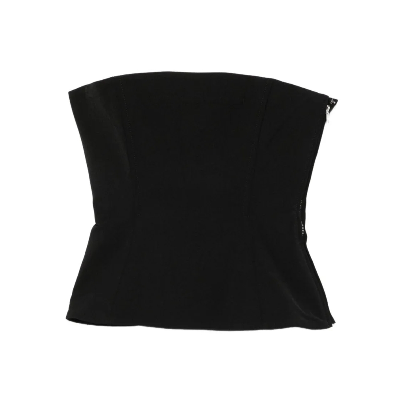 Jean Paul Gaultier T-Shirt Strapless Bodice Top Black