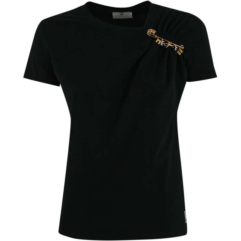 Elisabetta Franchi T-shirt T-Shirts And Polos Black schwarz