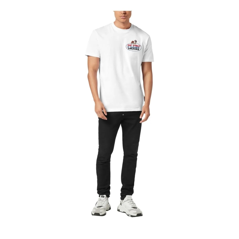 Philipp Plein T-Shirt T-Shirt Rundhalsausschnitt Ss Bulldog weiss(Image 4)