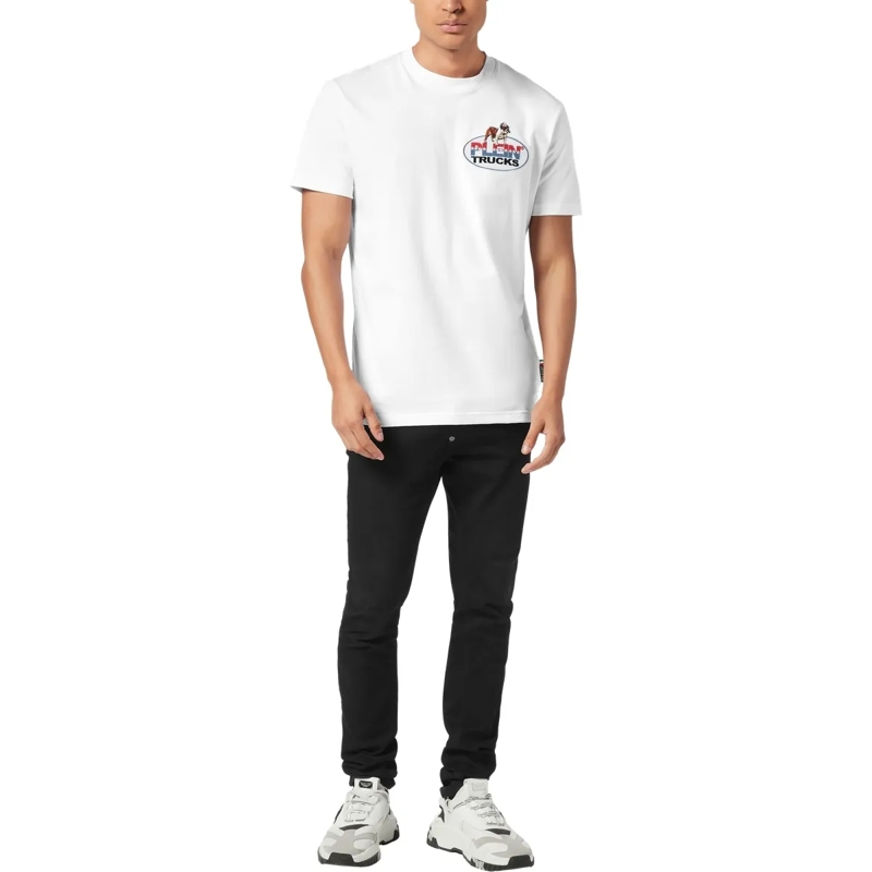 Philipp Plein T-Shirt T-Shirt Rundhalsausschnitt Ss Bulldog weiss(Image 4)