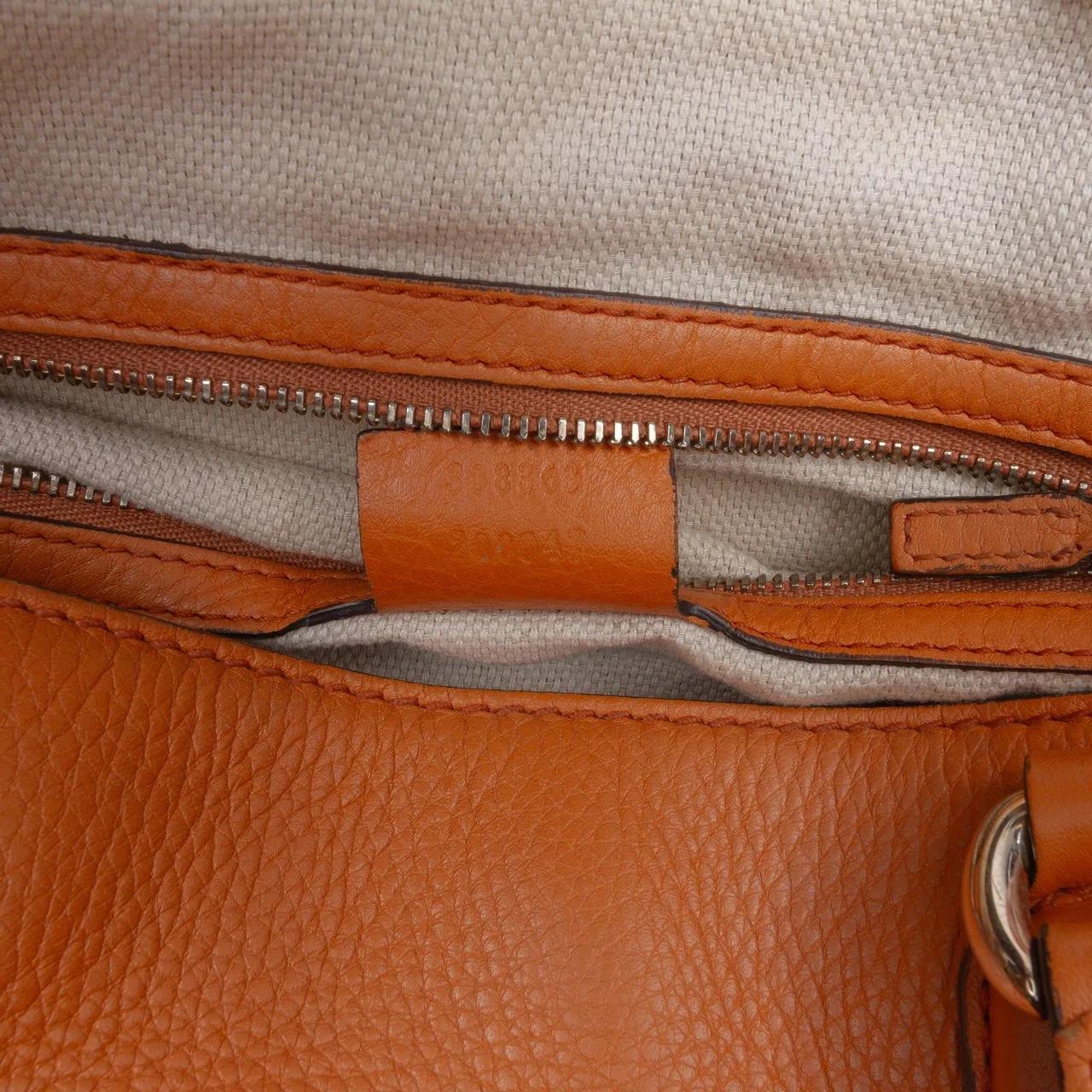 Thumbnail - Gucci Hobo Bags - Medium Leather Soho Working Satchel - Gr. unisize - in Orange - für Damen