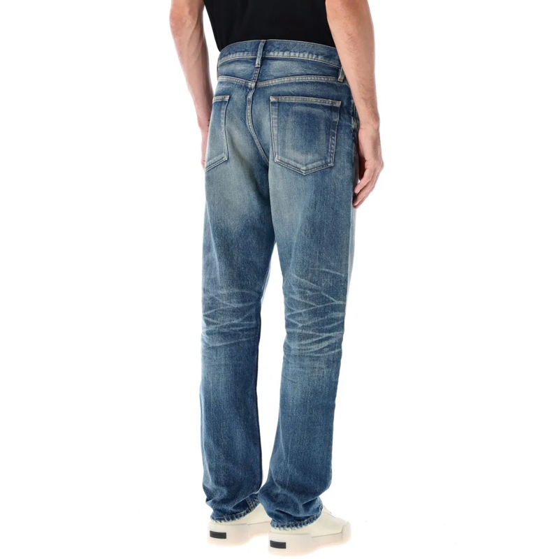 FEAR OF GOD Jeans Vintage Wash Straight Jeans Blue