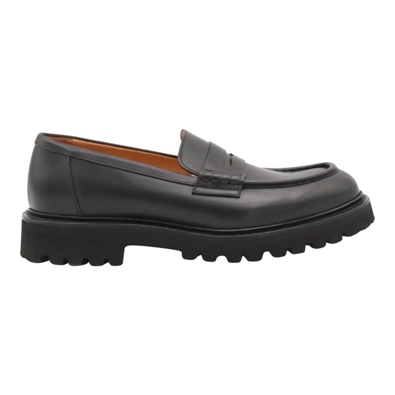 Mille885 Loafer Penny Loafers With Smooth Leather Upper Black