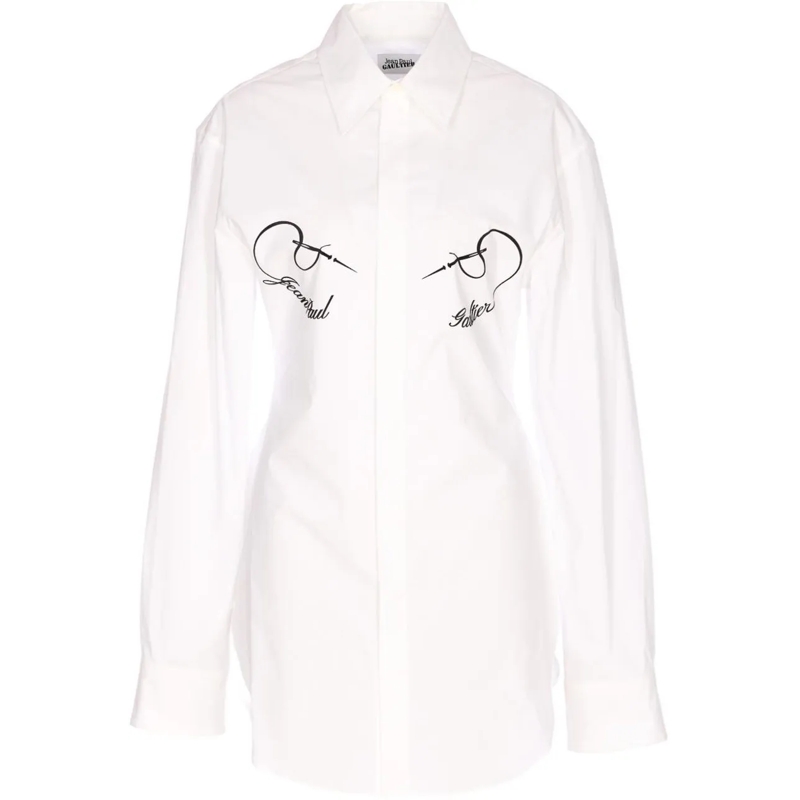 Jean Paul Gaultier T-Shirt Top White weiß