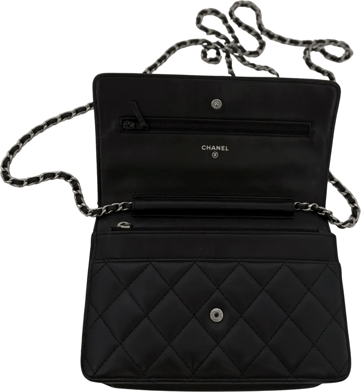 Thumbnail - Chanel Crossbody Bags - Chanel Wallet on Chain Bag, Lamb Leather, Black wi - Gr. unisize - in Schwarz - für Damen