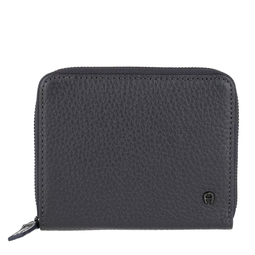 AIGNER Wallet Night Grey Portemonnaie mit Zip-Around-Reißverschluss
