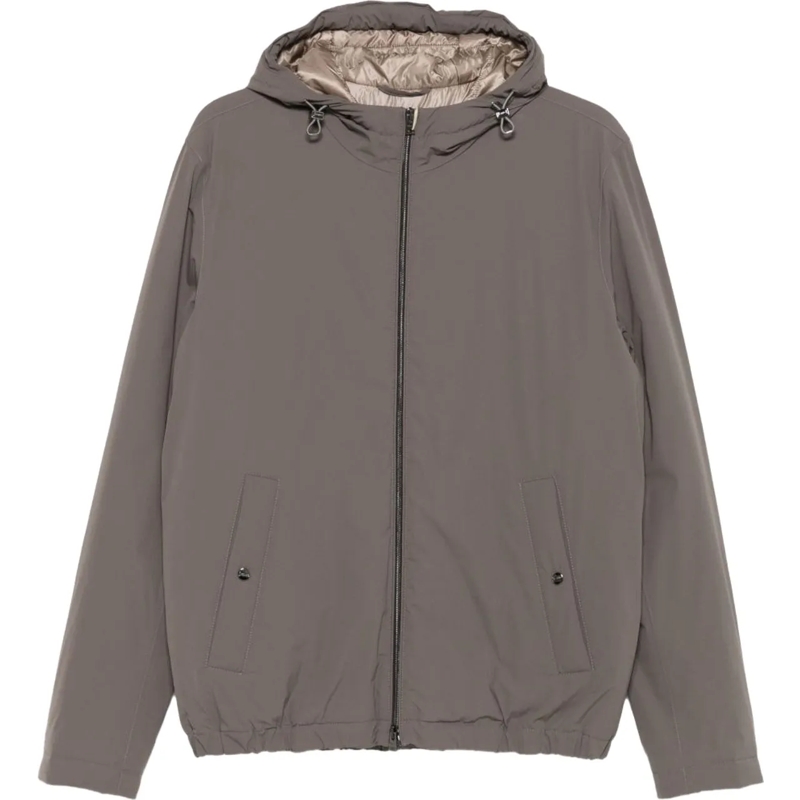 Herno Daunenjacke Wattierte Übergangsjacke Braun