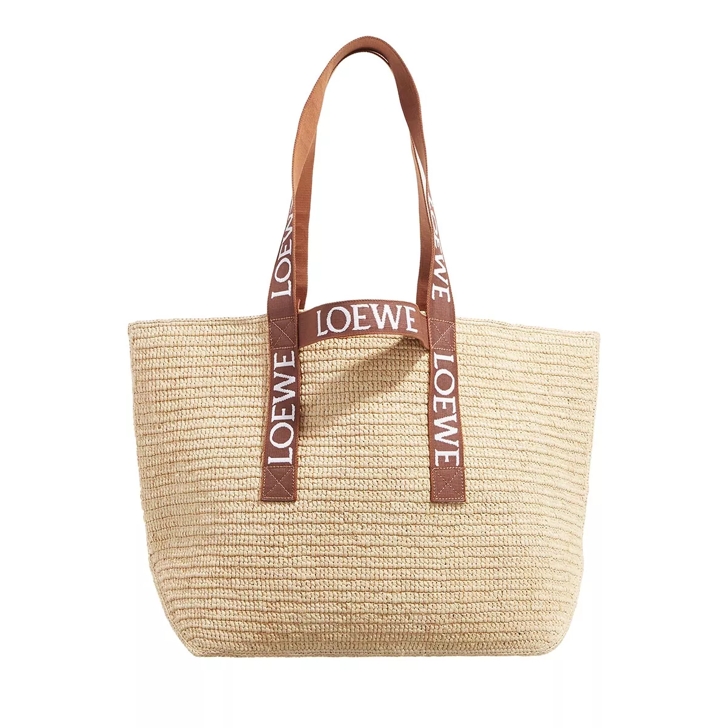 Loewe Fold Shopper Raffia Nature/Tan | Shopping Bag