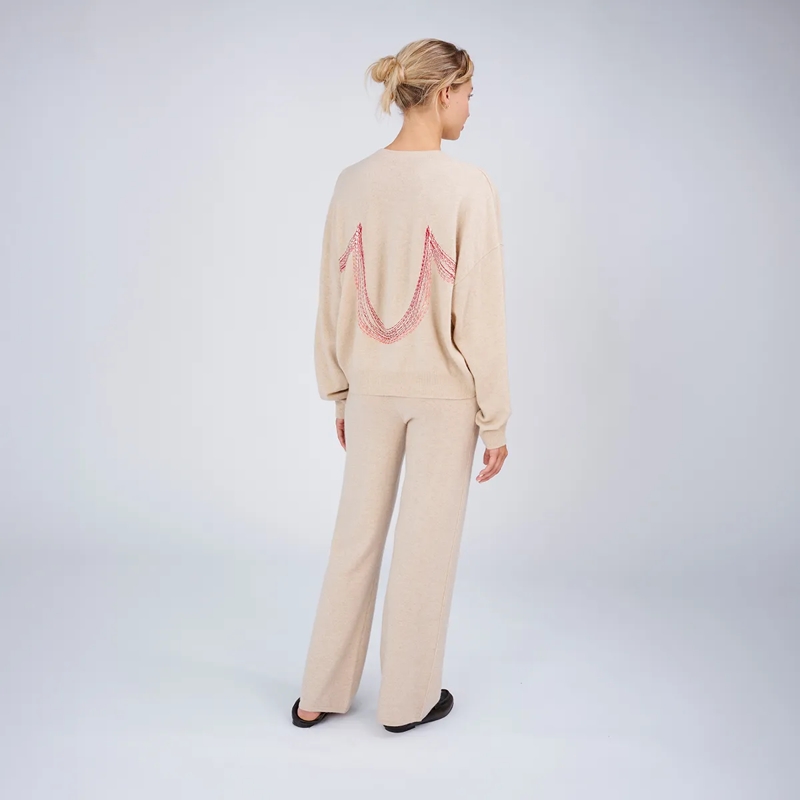 True Religion Jogginghose - Elastischer Bund- Gerades Bein- Verschlusslos beige(Image 4)
