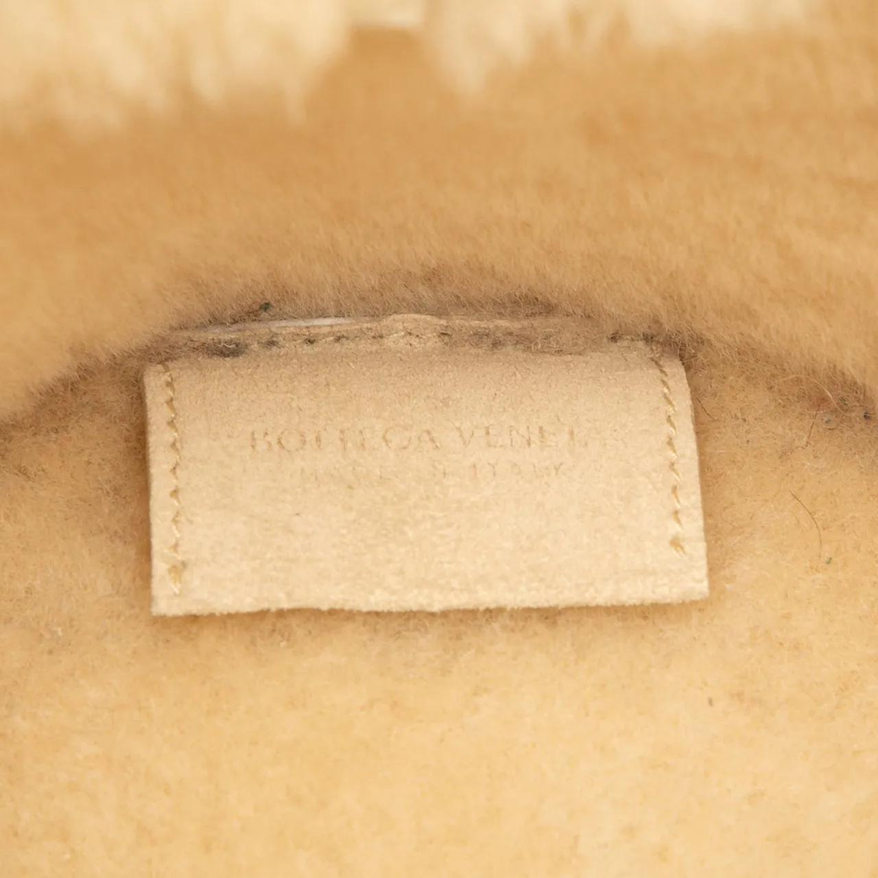 Thumbnail - Bottega Veneta Shopper - Small Suede and Shearling Maxi Intrecciato Arco To - Gr. unisize - in Braun - für Damen