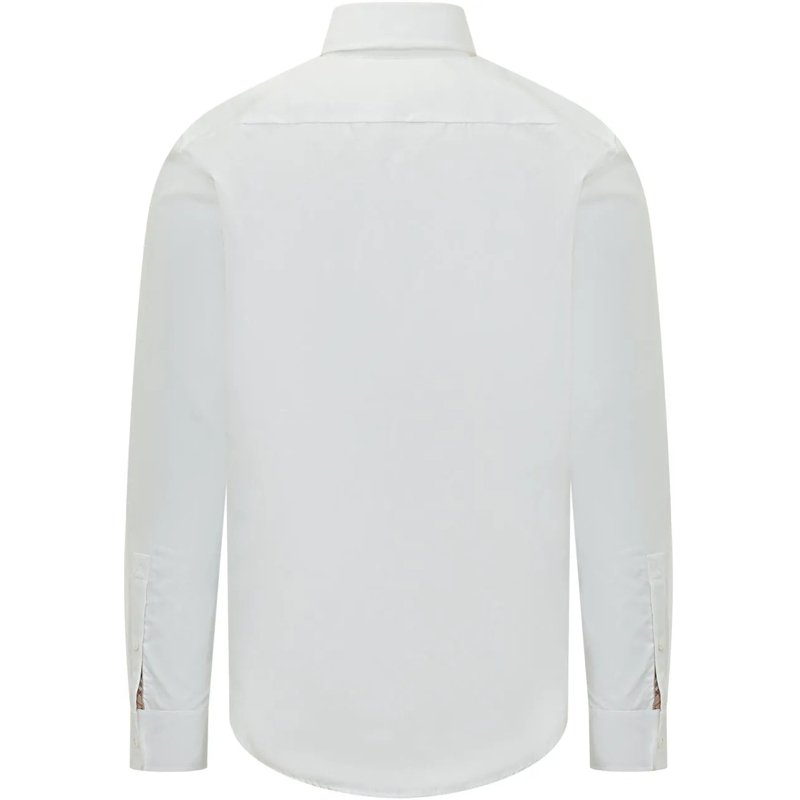 Burberry  Camicia a Manica Lunga con Colletto Classico e Bot weiß(Image 2)
