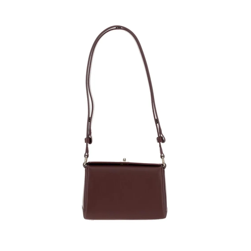 Plan C Sac à bandoulière Burgundy Smooth Grain Calfskin Mini Shoulder Bag Burgundy