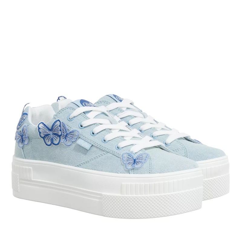 Buffalo Plateau-Sneaker Paired Butterfly Lt Blue