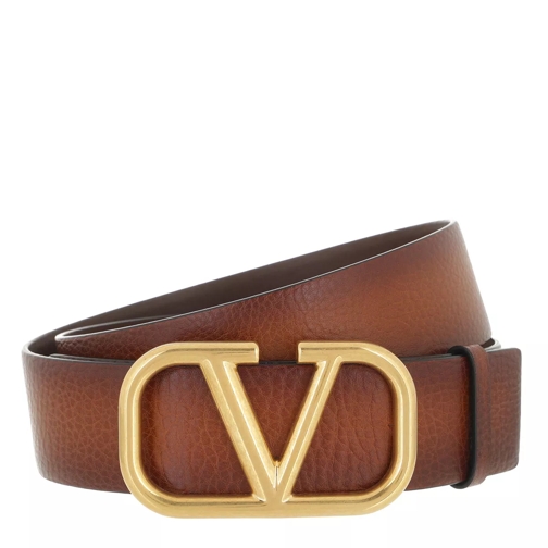 Valentino Garavani V Logo Signature Belt Leather Ledergürtel