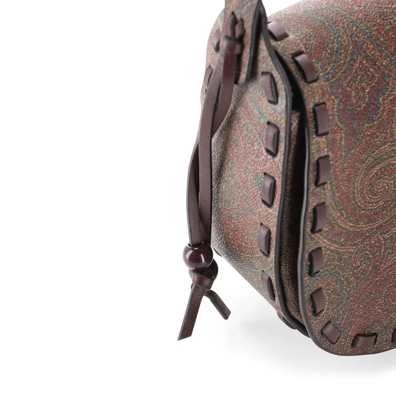 Etro Crossbody Bag Umhängetasche aus Leder braun(Image 4)