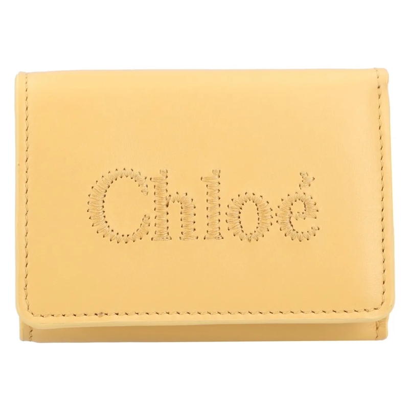 Chloé Geldbörse Tri-Fold Wallet Sense Yellow Yellow