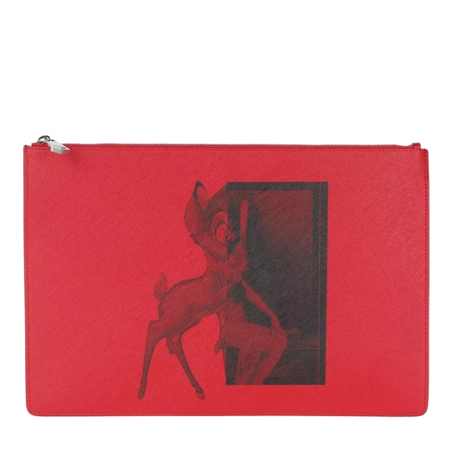 Givenchy Bambi Clutch L Red Aftonväska med spänne